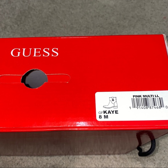 NWT Guess Kaye Pink rain boots - Picture 2 of 8